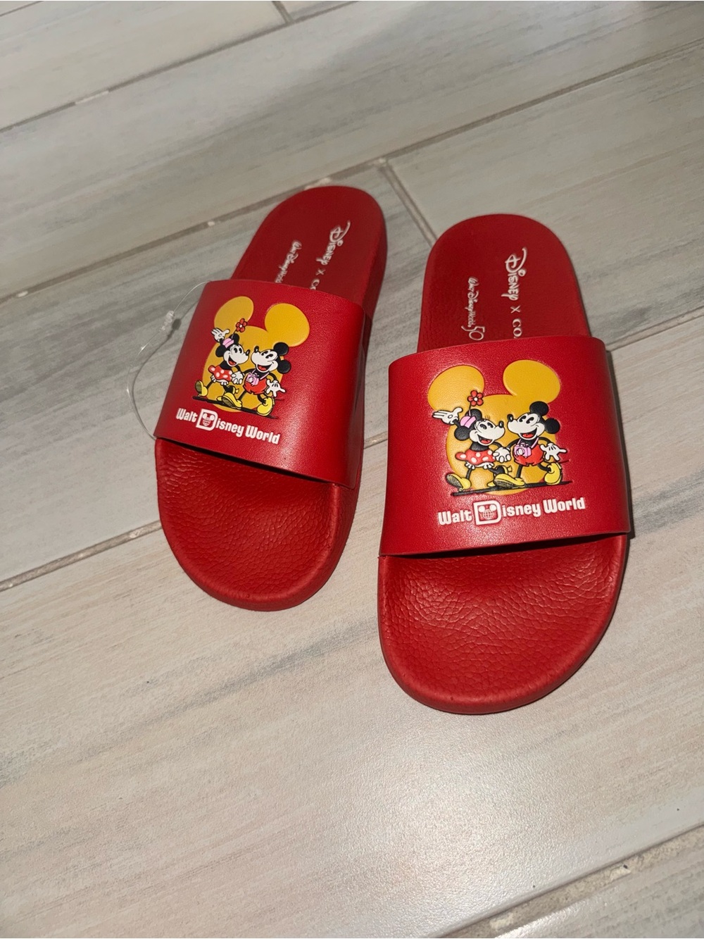 Disney x Coach Mickey & Minnie Mouse Slide Sandals 50th anniversary - Picture 4 of 6